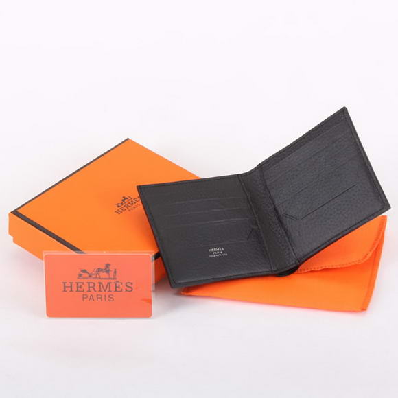 Cheap Fake Hermes MC Socrate Wallet H6002 Black - Click Image to Close